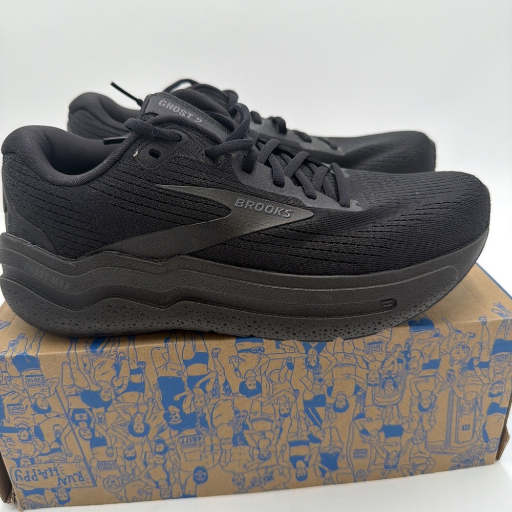 Brooks Women's Ghost Max 2 Ebony Running Shoes 10 NWB-no Lid - Picture 1 of 9